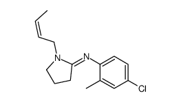 1-[(E)-but-2-enyl]-N-(4-chloro-2-methylphenyl)pyrrolidin-2-imine Structure