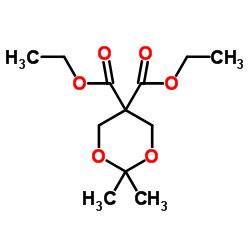 2,2-Dimethyl-[1,3]dioxane-5,5-dicarboxylic acid diethyl ester Structure