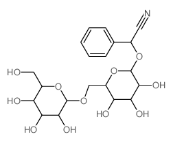 Benzeneacetonitrile, a-[(6-O-b-D-glucopyranosyl-b-D-glucopyranosyl)oxy]-结构式