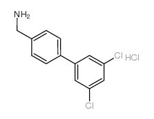 [4-(3,5-二氯苯基)苯基]甲胺盐酸盐结构式