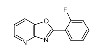 2-(2-fluorophenyl)-[1,3]oxazolo[4,5-b]pyridine结构式