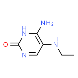 2(1H)-Pyrimidinone, 4-amino-5-(ethylamino)- (9CI) Structure