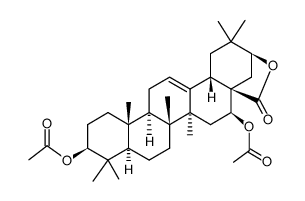 acacic acid lactone diacetate Structure