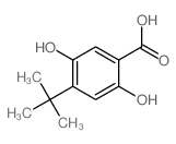 Benzoicacid, 4-(1,1-dimethylethyl)-2,5-dihydroxy-结构式