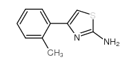 2-氨基-4-邻甲苯基噻唑结构式