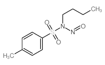N-butyl-4-methyl-N-nitroso-benzenesulfonamide Structure