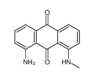 1-amino-8-methylamino-anthraquinone结构式