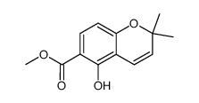 5-hydroxy-2,2-dimethyl-2H-chromene-6-carboxylic acid methyl ester Structure