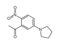 2'-nitro-5'-(1-pyrrolidinyl)acetophenone结构式