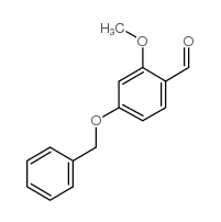 4-苯甲氧基-2-甲氧基苯甲醛结构式