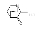 1-Azabicyclo[2.2.2]octan-3-one,2-methylene-, hydrochloride (1:1) Structure