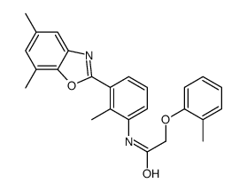 Acetamide, N-[3-(5,7-dimethyl-2-benzoxazolyl)-2-methylphenyl]-2-(2-methylphenoxy)- (9CI) picture