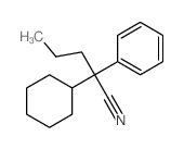 Benzeneacetonitrile, a-cyclohexyl-a-propyl- Structure