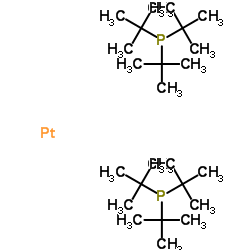 bis(tri-t-butylphosphine)platinum(0) Structure