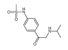 N-[4-[2-(propan-2-ylamino)acetyl]phenyl]methanesulfonamide Structure