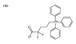 (4-carboxy-4,4-difluorobutyl)-triphenylphosphanium,bromide Structure