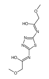 2-methoxy-N-[5-[(2-methoxyacetyl)amino]-1,3,4-thiadiazol-2-yl]acetamide Structure