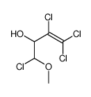 1,3,4,4-tetrachloro-1-methoxybut-3-en-2-ol结构式