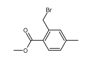 2-(溴甲基)-4-甲基苯甲酸甲酯结构式