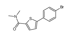 5-(4-bromophenyl)-N,N-dimethylthiophene-2-carboxamide Structure