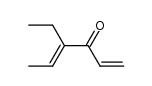 (E)-4-ethyl-hexa-1,4-dien-3-one结构式