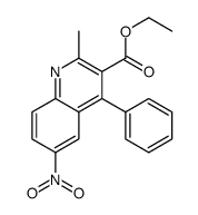 ethyl 2-methyl-6-nitro-4-phenylquinoline-3-carboxylate结构式