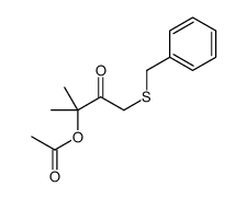 (4-benzylsulfanyl-2-methyl-3-oxobutan-2-yl) acetate结构式