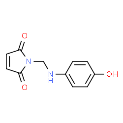 1H-Pyrrole-2,5-dione, 1-[[(4-hydroxyphenyl)amino]methyl]- (9CI) structure