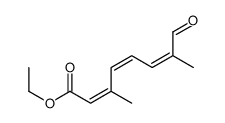 ethyl 3,7-dimethyl-8-oxoocta-2,4,6-trienoate结构式