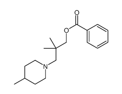 2,2-Dimethyl-3-(4-methylpiperidino)propyl=benzoate结构式