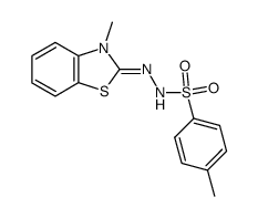 3-methyl-3H-benzothiazol-2-one (toluene-4-sulfonyl)-hydrazone Structure