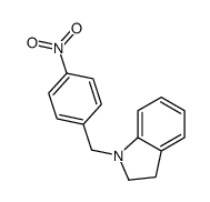 1-[(4-nitrophenyl)methyl]-2,3-dihydroindole结构式