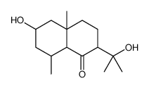 1(2H)-Naphthalenone,octahydro-6-hydroxy-2-(1-hydroxy-1-methylethyl)-4a,8-dimethyl- Structure