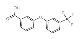 3-(3-三氟甲基苯氧基)-苯甲酸结构式