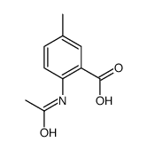 2-Acetamido-5-methylbenzoic acid structure