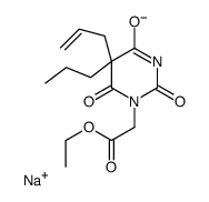 sodium,ethyl 2-(2,4,6-trioxo-5-prop-2-enyl-5-propylpyrimidin-3-id-1-yl)acetate Structure