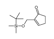 2-[[tert-butyl(dimethyl)silyl]oxymethyl]cyclopent-2-en-1-one结构式