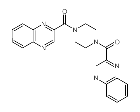 Piperazine,1,4-bis(2-quinoxalinylcarbonyl)- (7CI,8CI) Structure