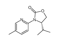 (S)-4-isopropyl-3-(5-methylpyridin-2-yl)oxazolidin-2-one Structure