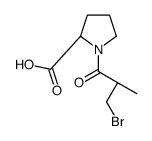 (2S)-1-(3-bromo-2-methylpropanoyl)pyrrolidine-2-carboxylic acid结构式