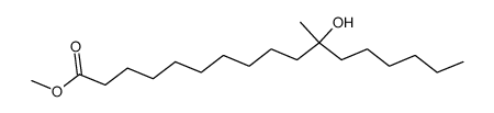 methyl 11-hydroxy-11-methylheptadecanoate结构式