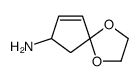 1,4-Dioxaspiro[4.4]non-8-en-7-amine(9CI)结构式
