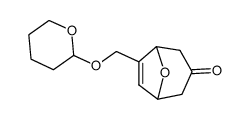 6-(tetrahydropyran-2-yloxymethyl)-8-oxabicyclo<3.2.1>oct-6-en-3-one结构式