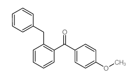 (2-benzylphenyl)-(4-methoxyphenyl)methanone结构式