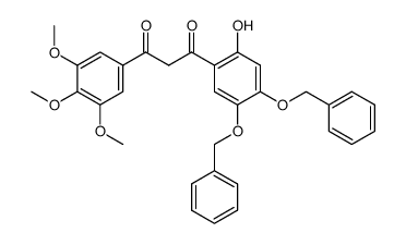 4,5-dibenzyloxy-2-hydroxy-3',4',5'-trimethoxydibenzoylmethane Structure
