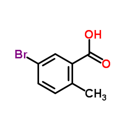 2-甲基-5-溴苯甲酸结构式
