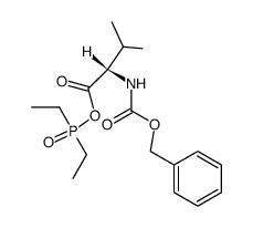 (S)-(S)-2-(((benzyloxy)carbonyl)amino)-3-methylbutanoic diethylphosphinic anhydride结构式