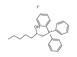 (S)-(2-hydroxyheptyl)triphenylphosphonium iodide结构式