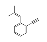 1-ethynyl-2-(2-methylprop-1-enyl)benzene结构式