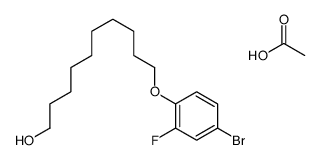 acetic acid,10-(4-bromo-2-fluorophenoxy)decan-1-ol结构式